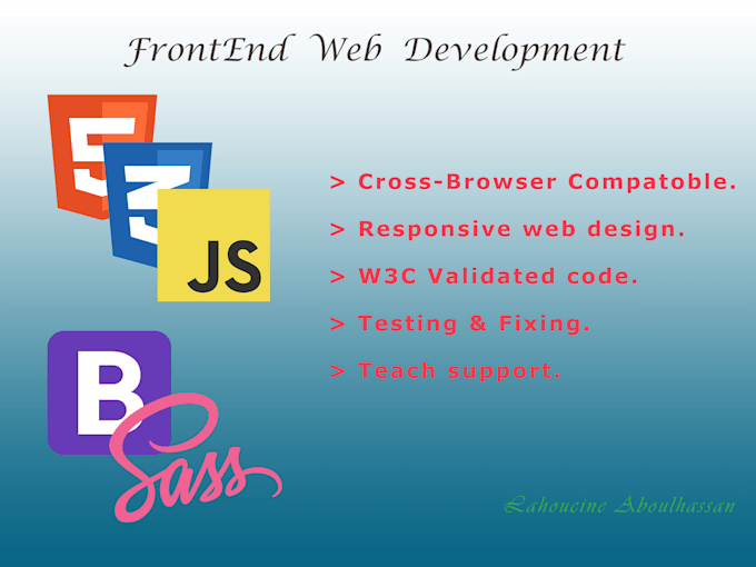 Do responsive html5 css3 and js pages for you by Mraboulhassan | Fiverr