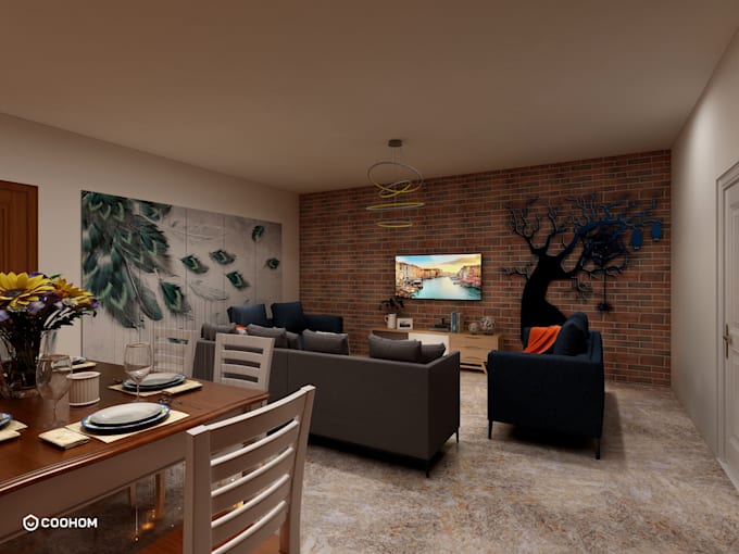 design and remodel interior and exterior of house with rendering