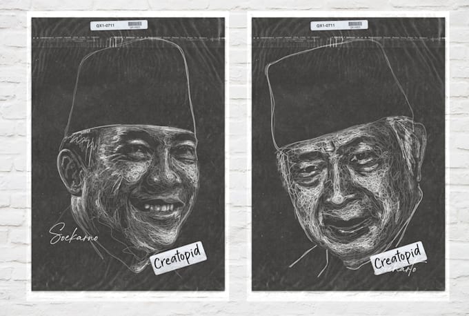 make dark scribble art portrait under 24 hours