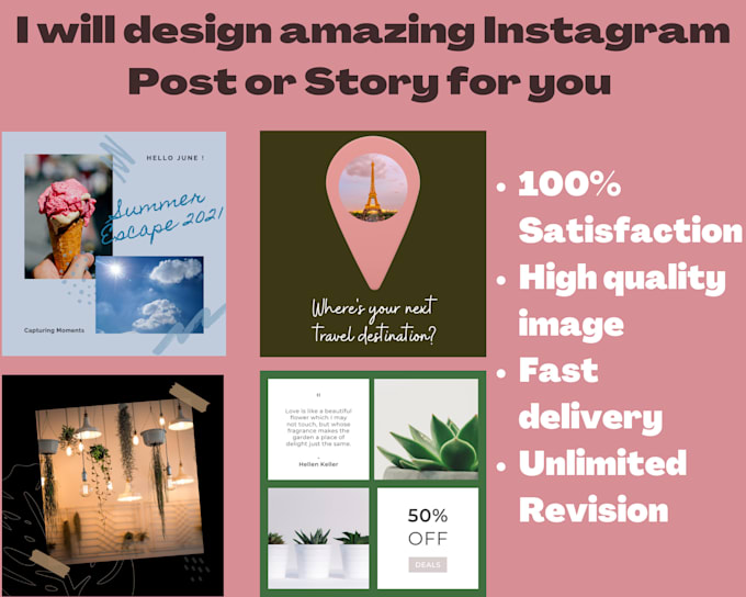 Design instagram post or story for you by Janhvisahai Fiverr