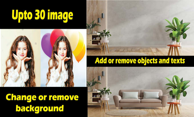 do photo editing and remove or change backgrounds of 30 images fast