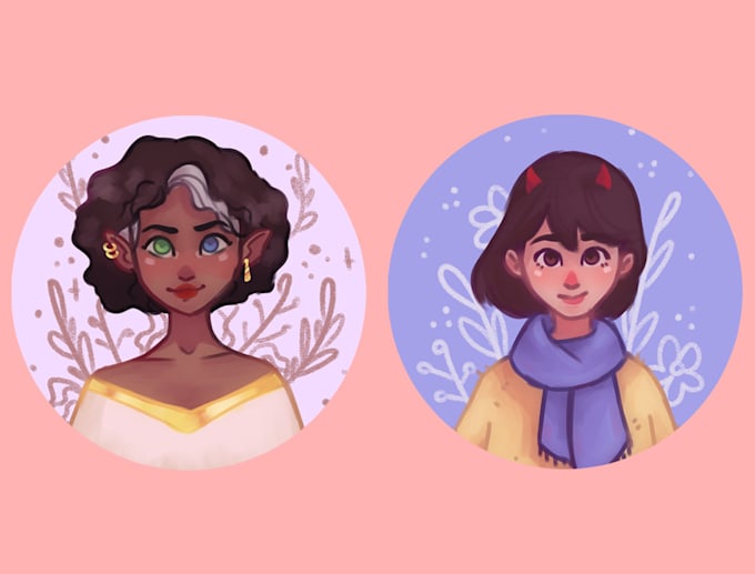 Draw a cute profile picture, icon, avatar by Ghost_star | Fiverr