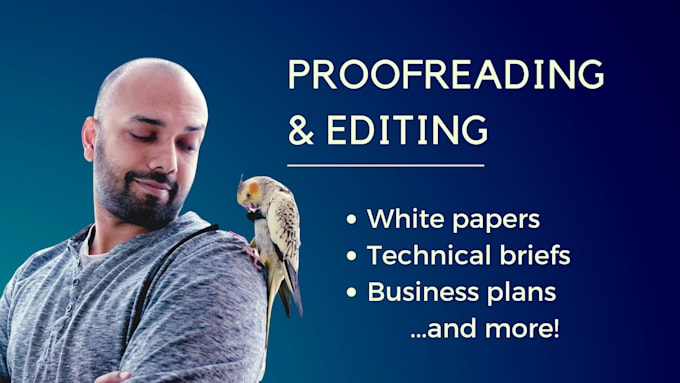 proofread, edit, or rewrite your white paper or business document