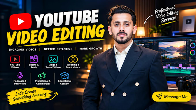 do professional video editing for youtube
