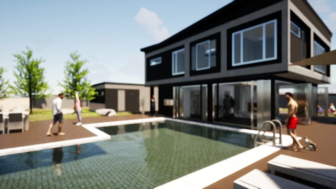 make 3d models and renders using sketchup archicad twinmotion