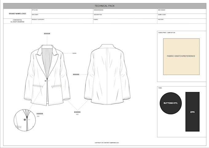 design your fashion tech pack to be factory ready
