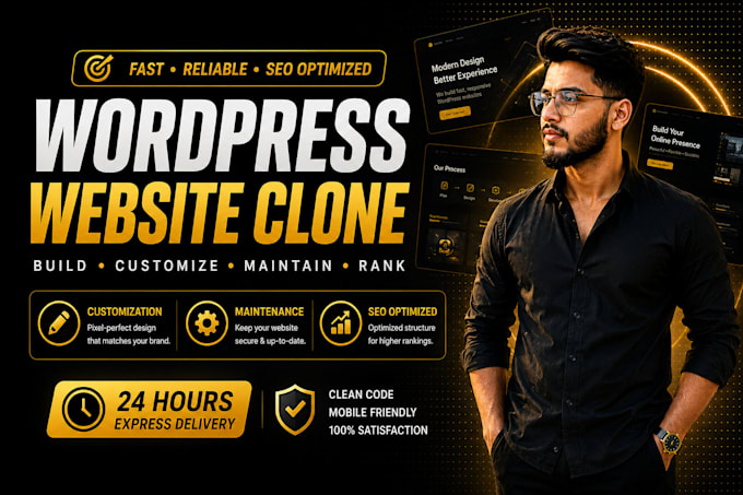 design , redesign, clone or  duplicate wordpress website deisgn or development