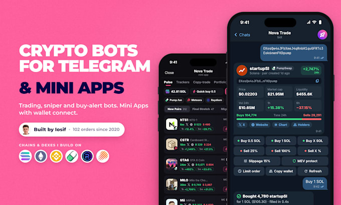 build a telegram crypto bot or mini app for your crypto project