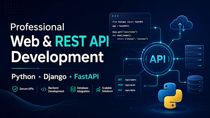 develop web applications with python django and fastapi