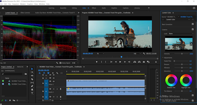 professionally edit your youtube, travel, or music video