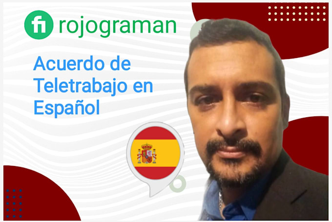 write the telework agreement in spanish