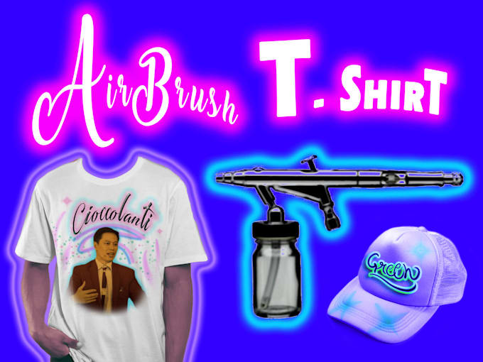 make airbrushed t shirt design digitally