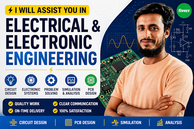 assist you in electrical, electronics engineering, design pcb