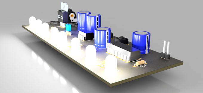 create pcb layout,  pcb 3d model in eagle and fusion
