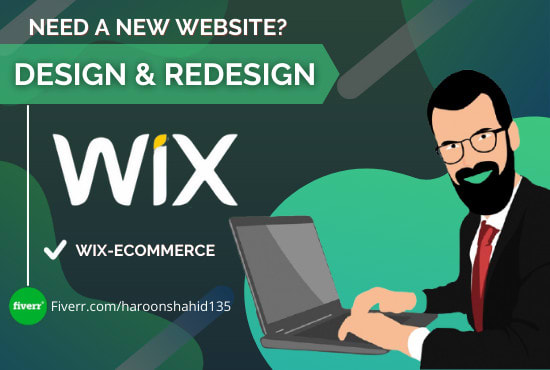 Hire a freelancer to design,redesign business wix website or wix ecommerce website