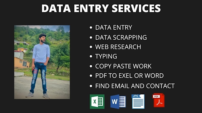 do fastest data entry in one day ,web scraping
