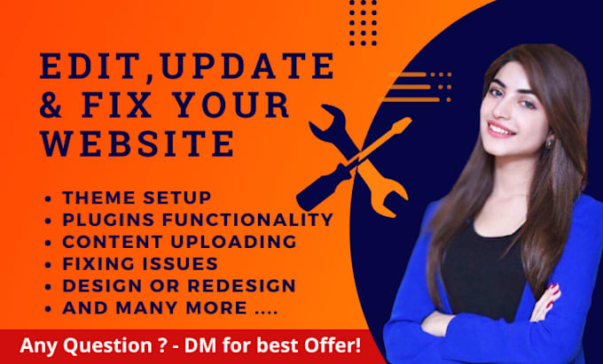 create install customize and edit wordpress website