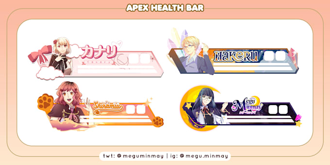 Make apex health bar overlay by Vebrina | Fiverr