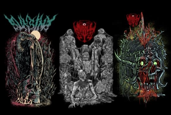 create custom dark art illustrations with detailed and unique style