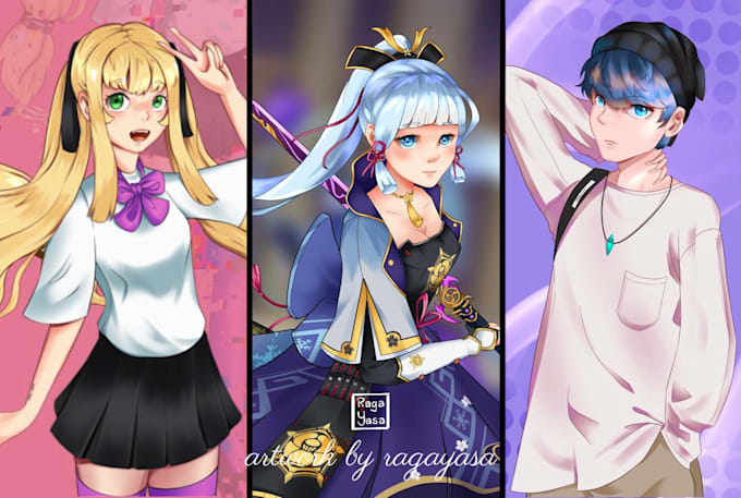 draw anime character,fan art or oc of yours