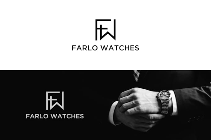 Luxe mode kleding merk logo ontwerp