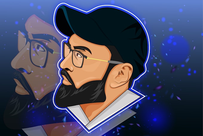 design podcast cartoon avatar logo