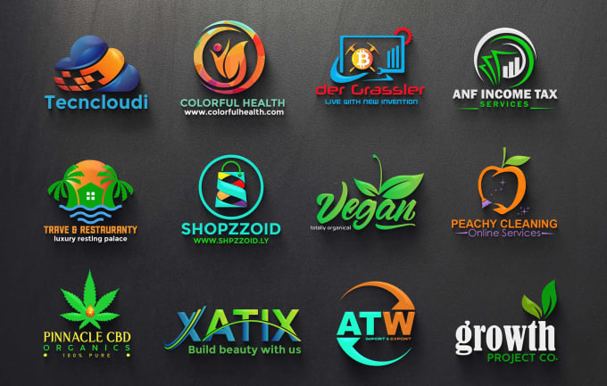 Do modern, professional 3d logo design for business, company, brand and ...