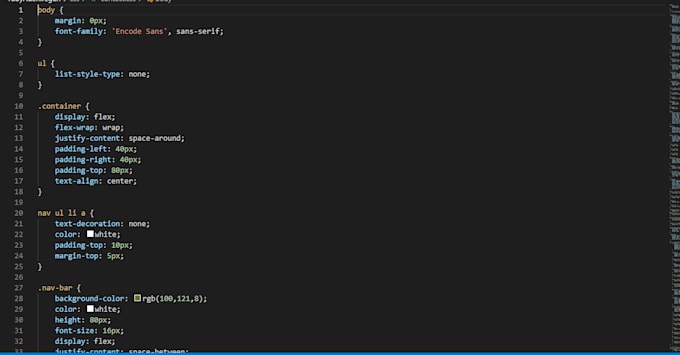 Write html and css code for any of your projects by Rubyagu | Fiverr