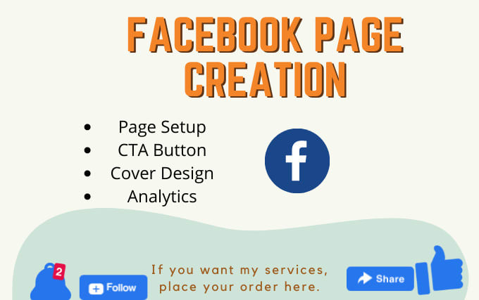 do facebook page creation, fan page set up, cover design