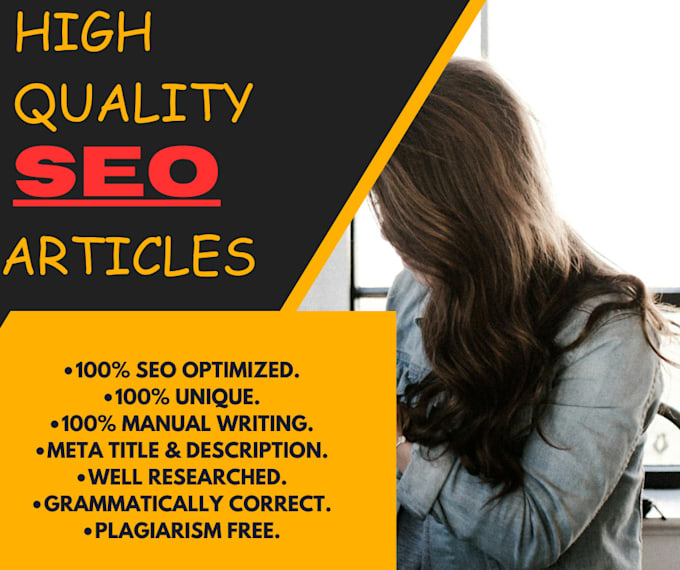 write unique SEO optimized articles, website and blog posts