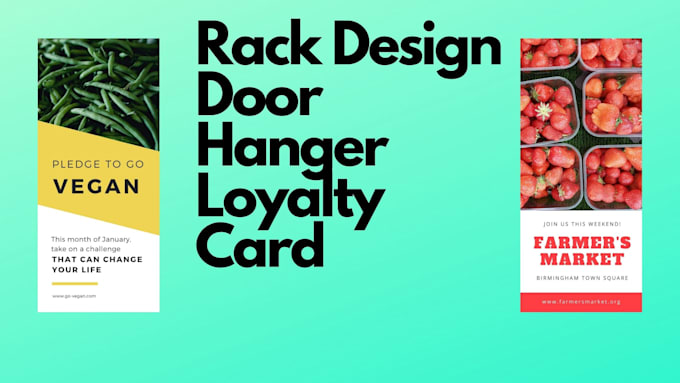 design professional postcard, rack card
