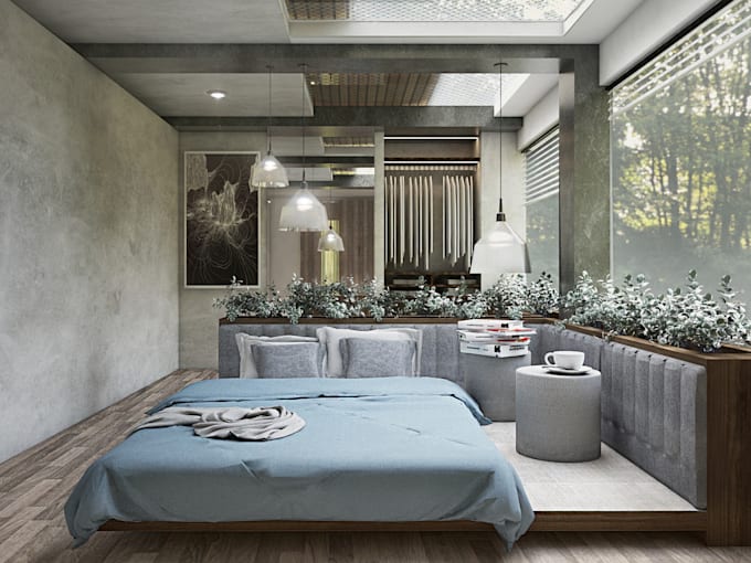do interior model renderings of your bedroom
