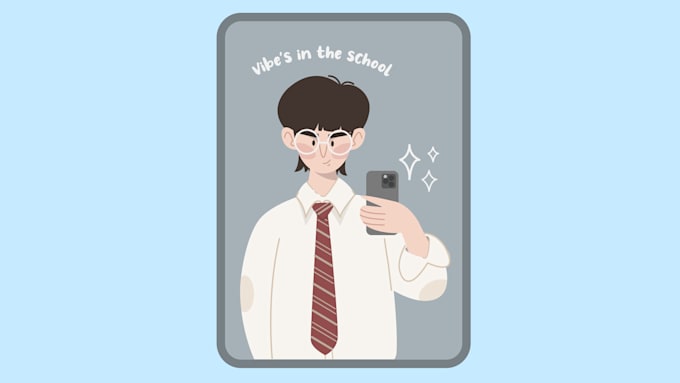 create flat vector illustration in my style