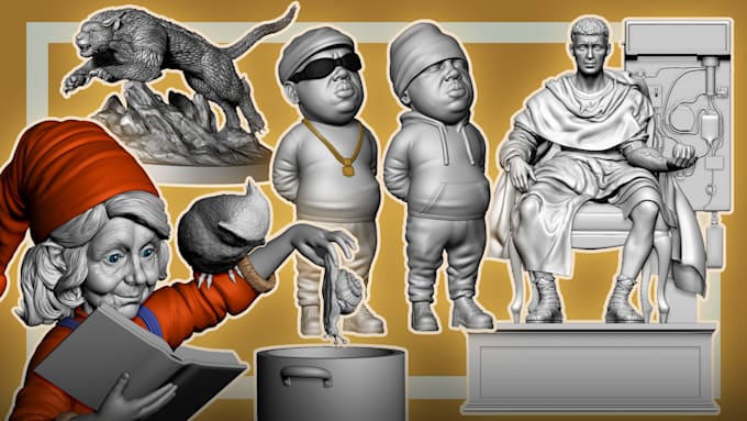 do 3d character modeling for 3d printing