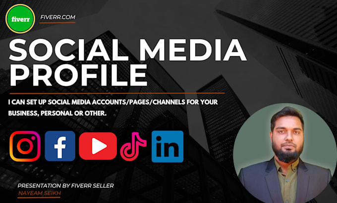 create all social media accounts perfectly and set up business pages