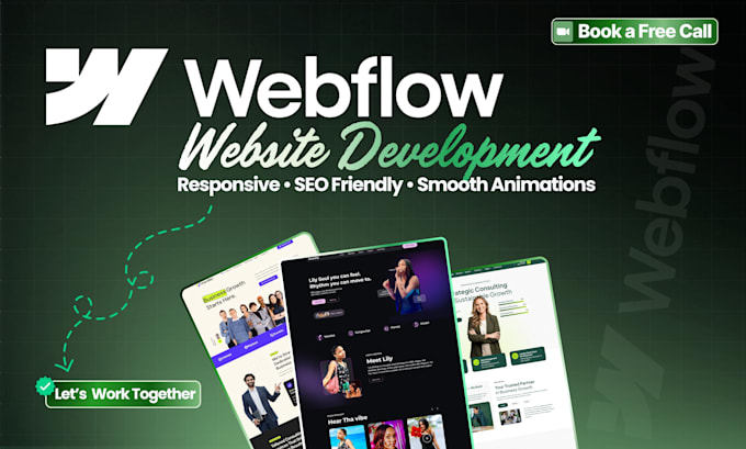 design and develop a custom webflow website for your business