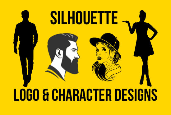 design unique silhouette logo and character