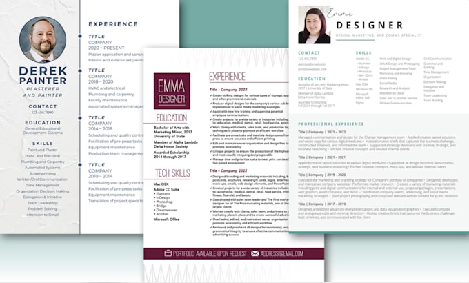 design an eyecatching resume