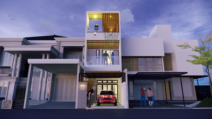 design and drawing luxury design architecture and interior