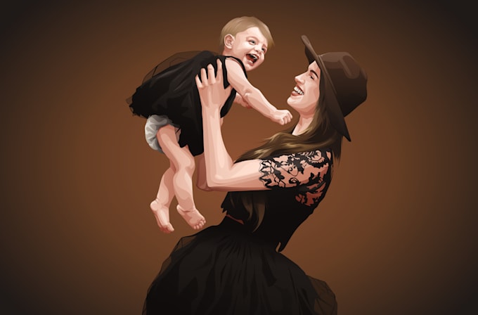 draw amazing vector portrait