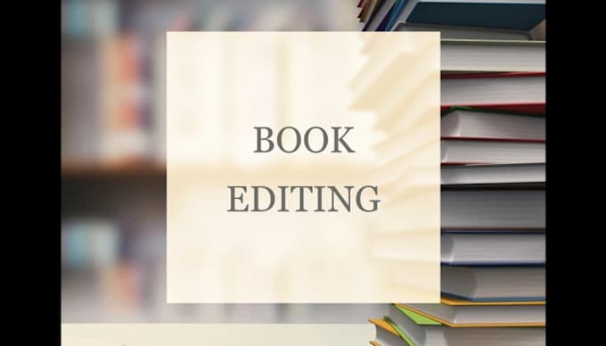 be the editor for your book