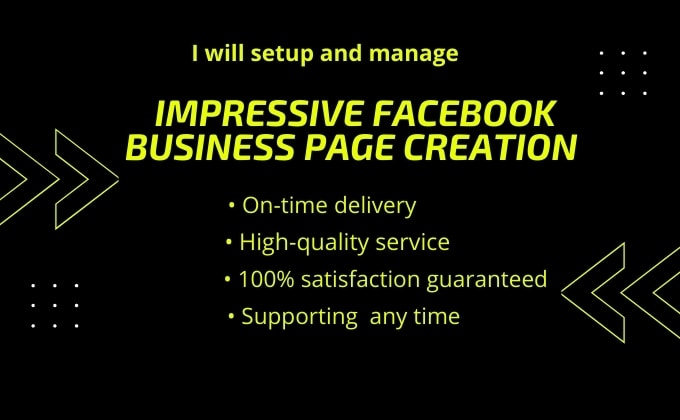 setup and manage facebook business page creation