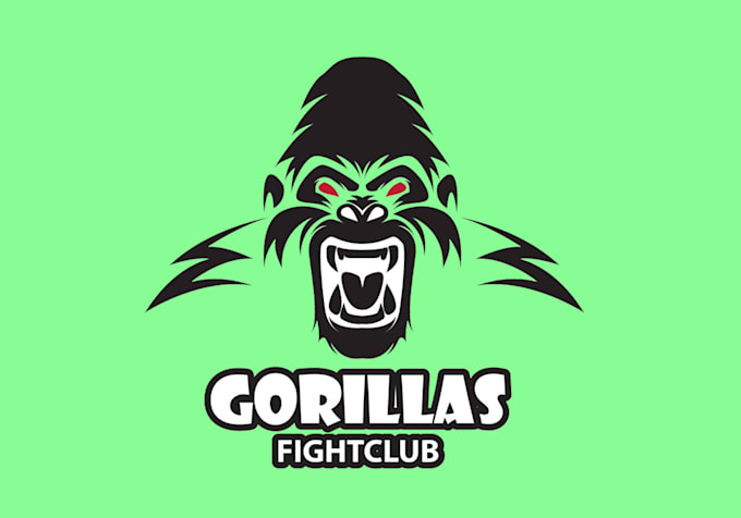 design gorilla head logo with express delivery