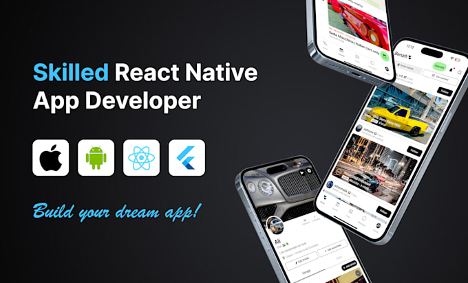 develop high quality android and ios apps using react native