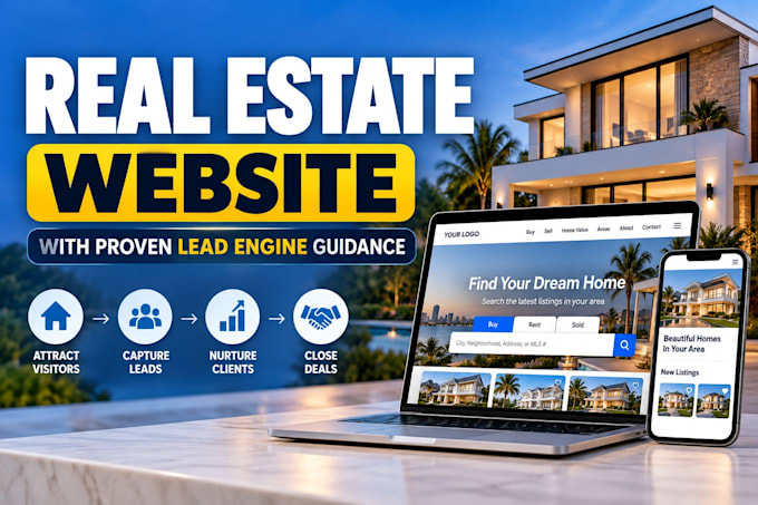 build your real estate website and a lead gen machine
