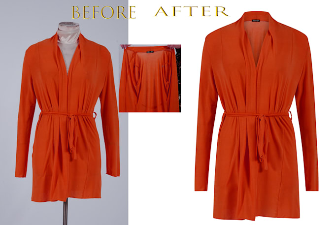 ghost mannequin or dummy retouch or neck joint service