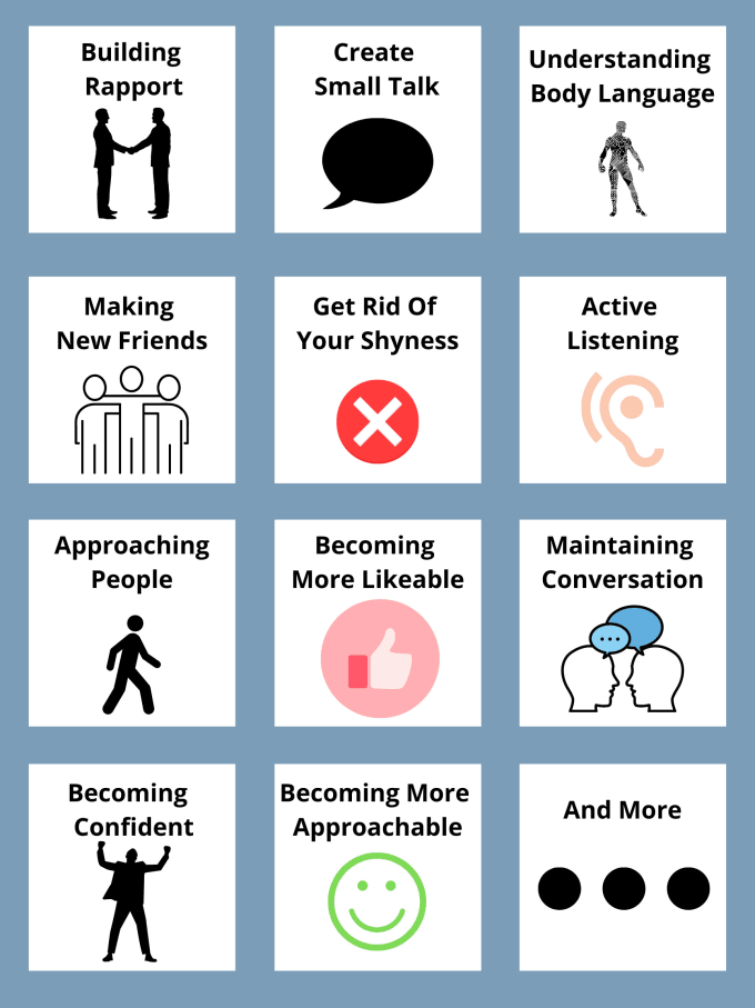 Improve Your Social Skills So You Can Create The Social Life You Want By  Projecteuthenia | Fiverr