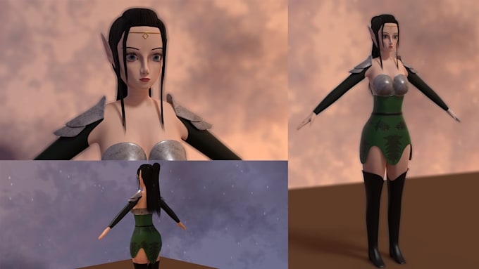 make characters for 3d games
