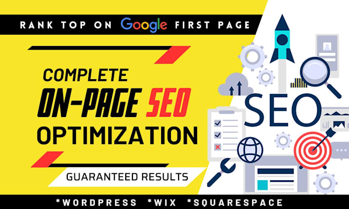 do complete onpage technical SEO service wordpress wix webflow squarespace