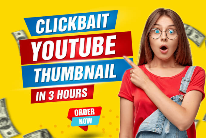 Design Attractive Clickbait Youtube Thumbnail In 3 Hours By Apixely Fiverr